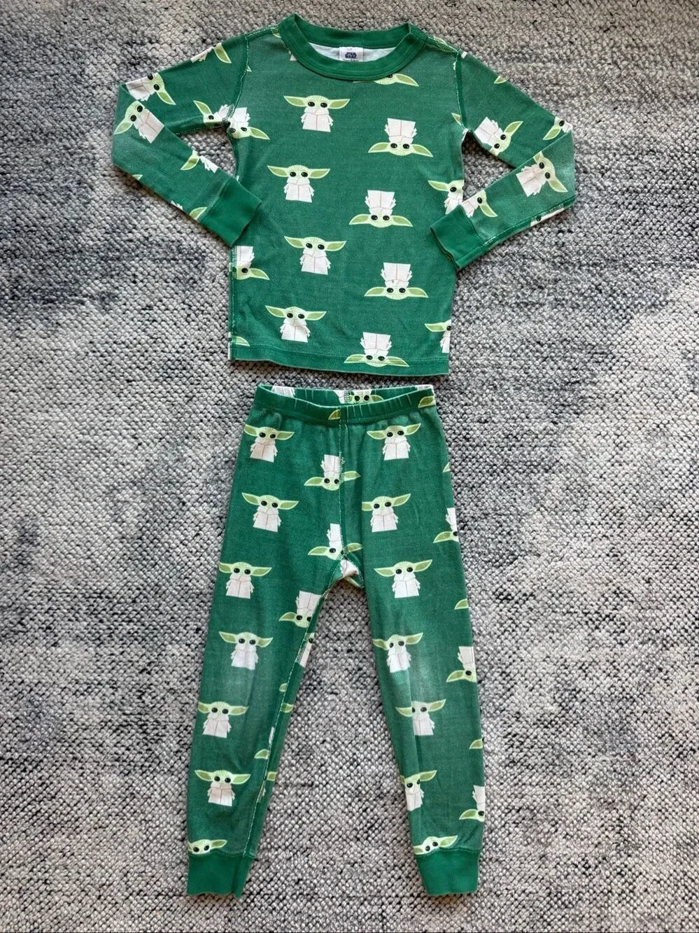 Hanna Andersson 5 Unisex Star Wars Grogu Organic Cotton Long Sleeve Pajamas